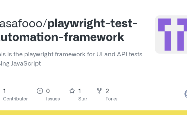 GitHub - Yasafooo/playwright-test-automation-framework: This Is The ...