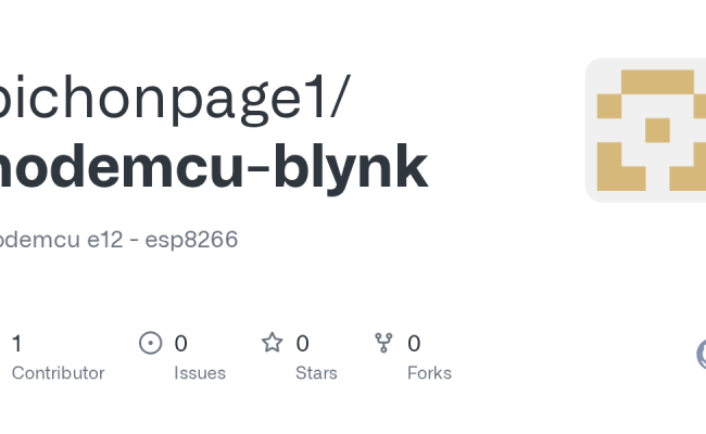 GitHub - Pichonpage1/nodemcu-blynk: Nodemcu E12 - Esp8266