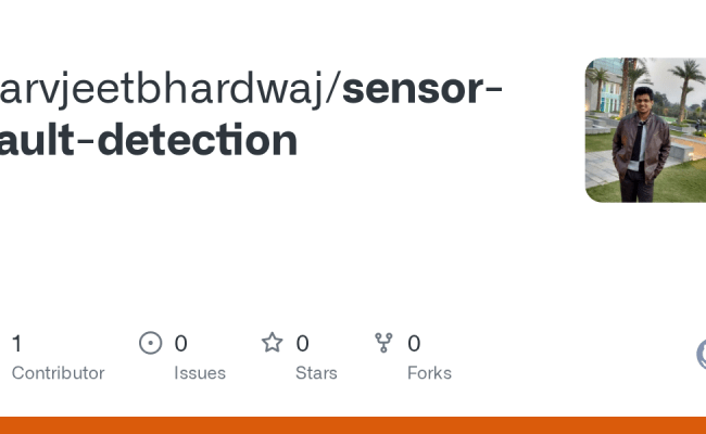 GitHub - Sarvjeetbhardwaj/sensor-fault-detection
