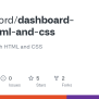 GitHub - Codzsword/dashboard-with-html-and-css: Dashboard With HTML And CSS