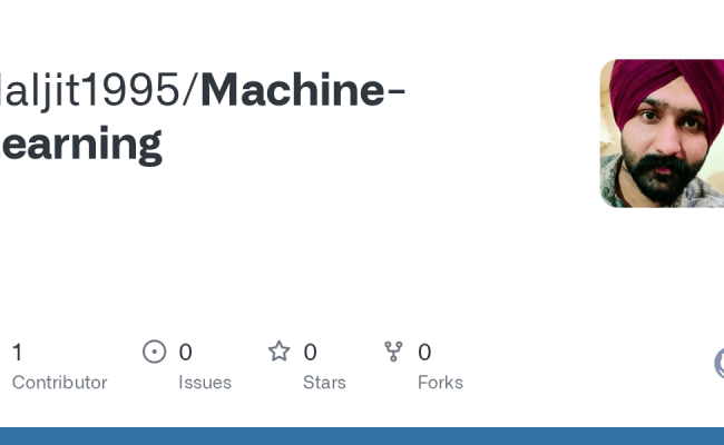 GitHub - Daljit1995/Machine-Learning