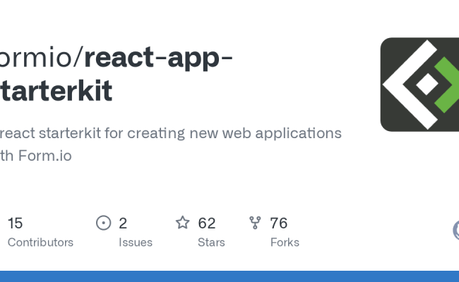 GitHub - Formio/react-app-starterkit: A React Starterkit For Creating ...