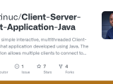 Github Austinuc Client Server Chat Application Java This Is A Simple