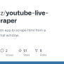 GitHub - TechMaz/youtube-live-chat-scraper: Selenium Python App To ...