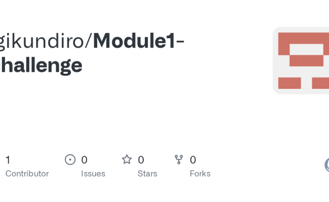 GitHub - Jgikundiro/Module1-challenge