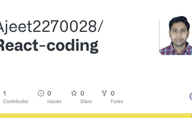 GitHub - Ajeet2270028/React-coding