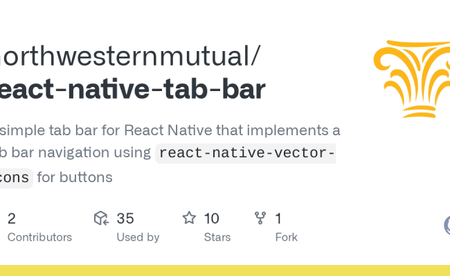 GitHub - Northwesternmutual/react-native-tab-bar: A Simple Tab Bar For ...
