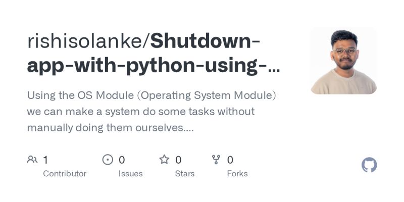 Github Subhan Asad Ch Shutdown App Gui Python A Python App With A - Vintage Wallpaper Collection - HD Quality