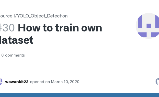 How To Train Own Dataset · Issue #30 · LlSourcell/YOLO_Object_Detection ...