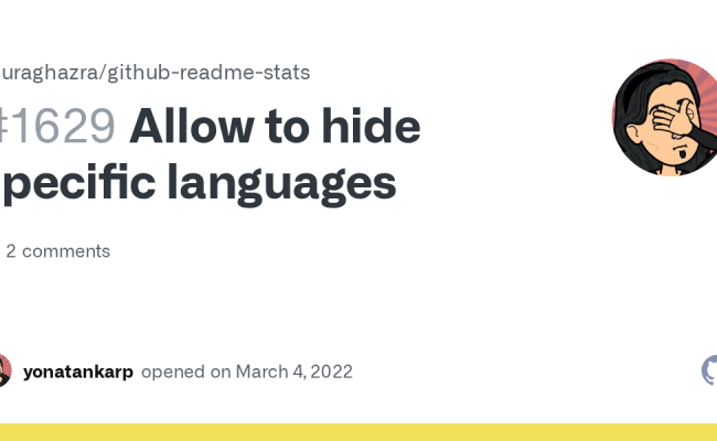 Allow To Hide Specific Languages · Issue #1629 · Anuraghazra/github ...