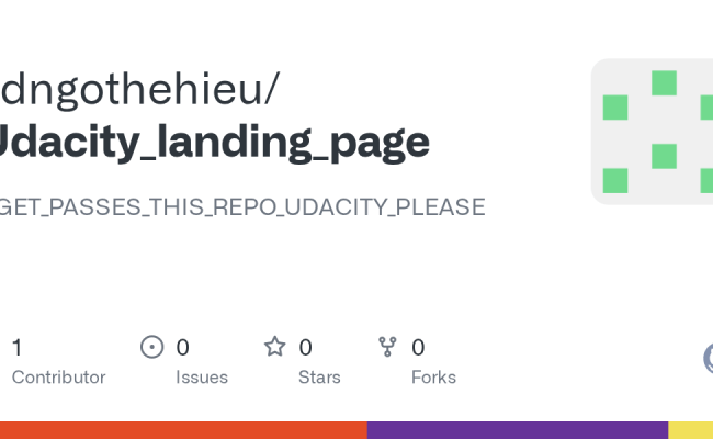 GitHub - Gdngothehieu/Udacity_landing_page: #GET_PASSES_THIS_REPO ...