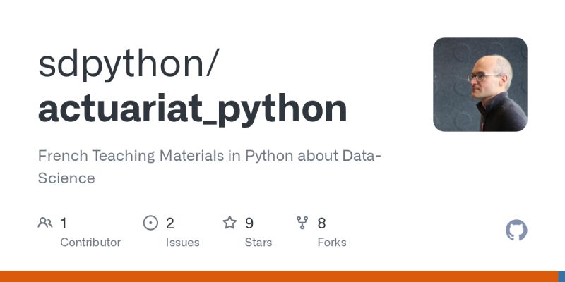 Github Sdpython Actuariat Python French Teaching Materials In Python About Data Science - Premium Vintage Wallpaper - Mobile