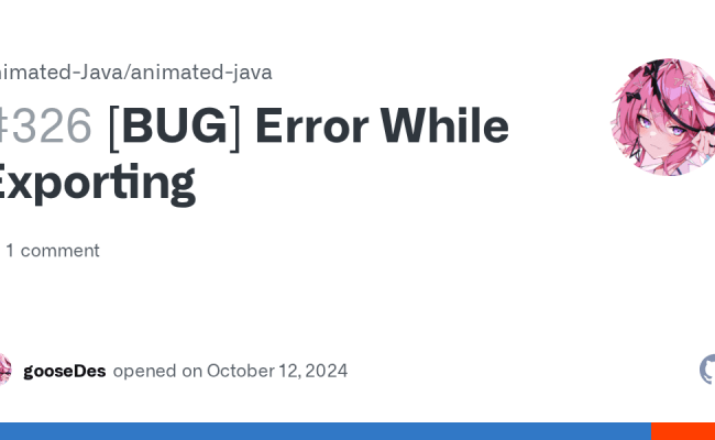 [BUG] Error While Exporting · Issue #326 · Animated-Java/animated-java ...