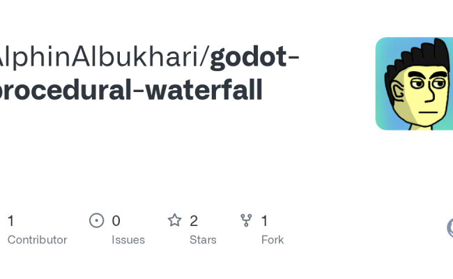 GitHub - AlphinAlbukhari/godot-procedural-waterfall