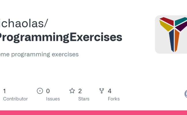 GitHub - Richaolas/ProgrammingExercises: Some Programming Exercises