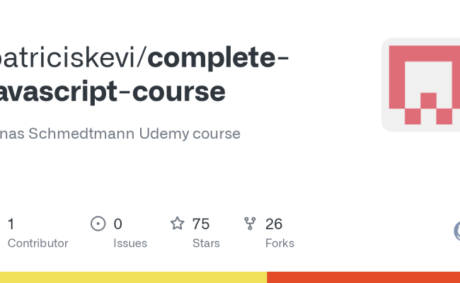 GitHub - Patriciskevi/complete-javascript-course: Jonas Schmedtmann ...