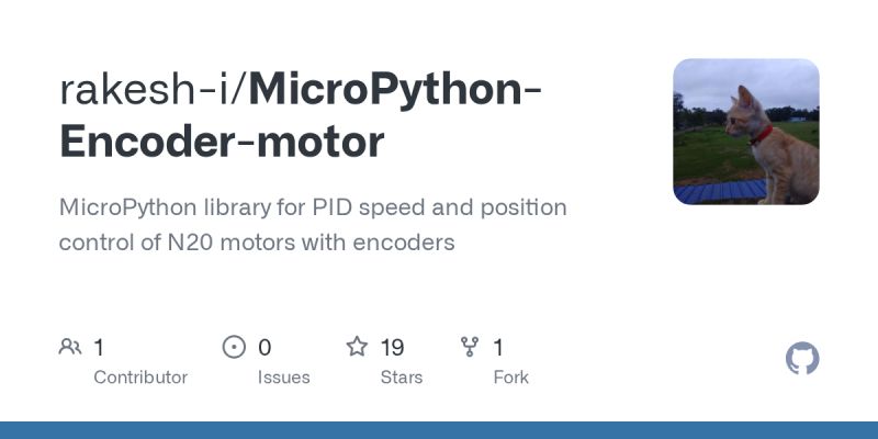 Github Rakesh I Micropython Encoder Motor Micropython Library For - Light Illustration Collection - Full HD Quality