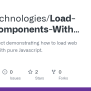GitHub - Catchtechnologies/Load-Web-Components-With-Javascript: A ...