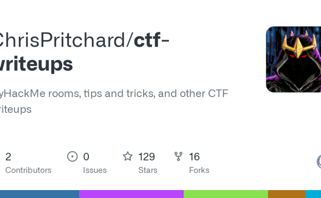 GitHub - ChrisPritchard/ctf-writeups: TryHackMe Rooms, Tips And Tricks ...