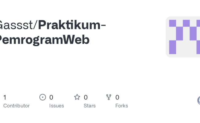 GitHub - Gassst/Praktikum-PemrogramWeb