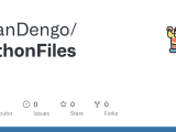 Github Ryandengo Pythonfiles