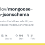 GitHub - DScheglov/mongoose-schema-jsonschema: Mongoose Extension That ...