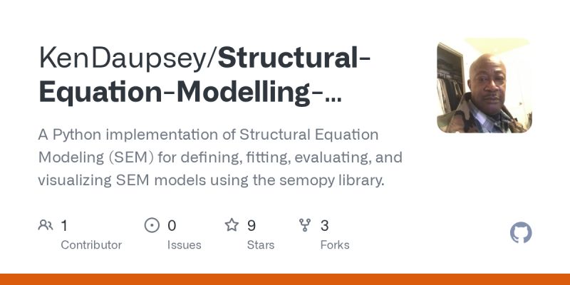Github Andreabartolucci Sem Examply With Semopy Structural Equation - Creative Landscape Design - Full HD