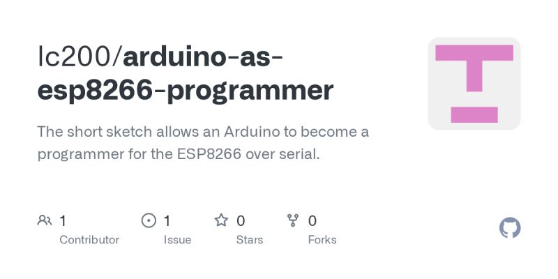Github Lc200 Arduino As Esp8266 Programmer The Short Sketch Allows - Artistic HD Minimal Photos | Free Download