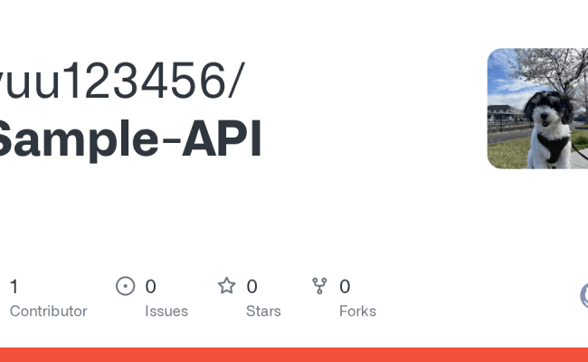 GitHub - Yuu123456/Sample-API
