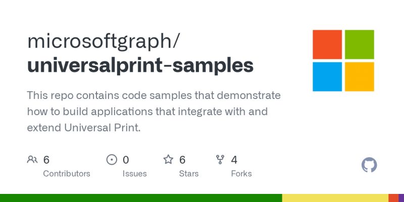 Github Microsoftgraph Universalprint Samples This Repo Contains Code - High Quality 8K Abstract Backgrounds | Free Download