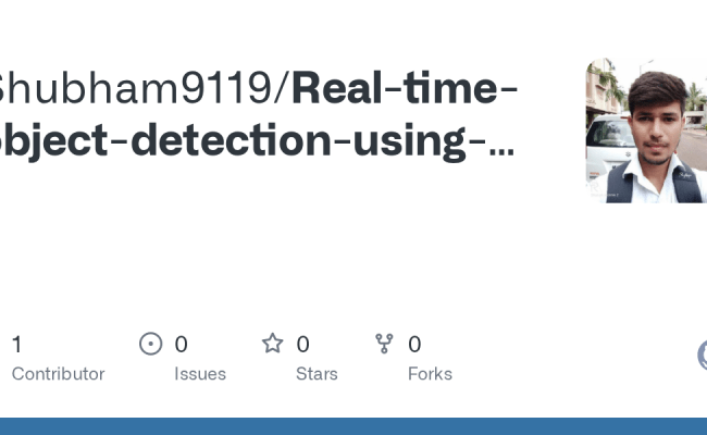 GitHub - Shubham9119/Real-time-object-detection-using-Python-and-OpenCV