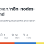 GitHub - Minhlucvan/n8n-nodes-notionmd: N8n Node For Converting ...