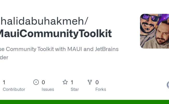 GitHub - Khalidabuhakmeh/MauiCommunityToolkit: Use Community Toolkit ...