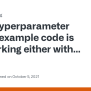 Hyperparameter Tuning Example Code Is Not Working Either With Ray Or ...