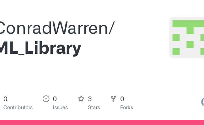 GitHub - ConradWarren/ML_Library