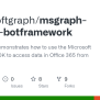 GitHub - Microsoftgraph/msgraph-sample-botframework: This Sample ...