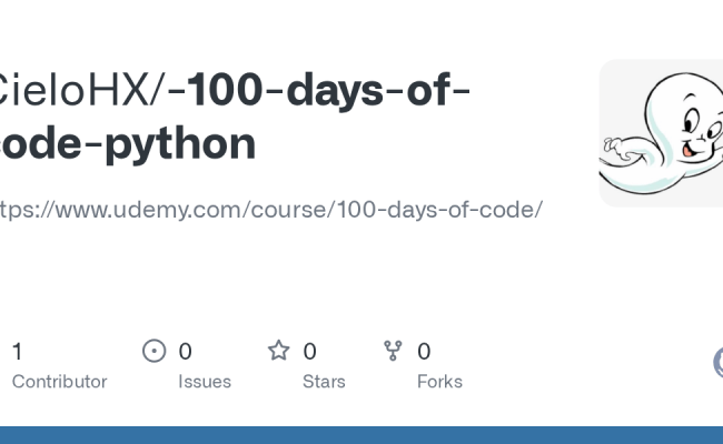 GitHub - CieloHX/-100-days-of-code-python: Https://www.udemy.com/course ...