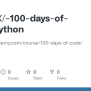 GitHub - CieloHX/-100-days-of-code-python: Https://www.udemy.com/course ...
