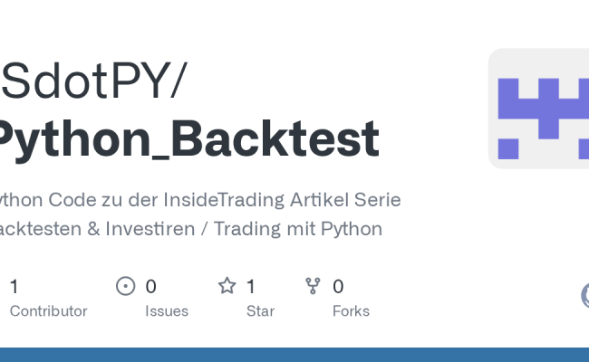 GitHub - JSdotPY/Python_Backtest: Python Code Zu Der InsideTrading ...