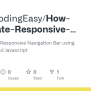 GitHub - LearnCodingEasy/How-to-Create-Responsive-Navigation-Bar-using ...