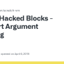 Hacked Blocks - Support Argument Hacking · Issue #1030 ...