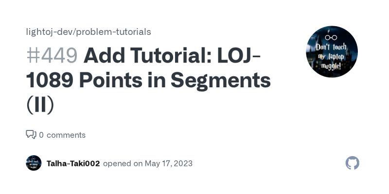 Github Lightoj Dev Problem Tutorials A Repository To Contain Tutorials For Lightoj Problems - Premium Colorful Design Gallery - High Resolution