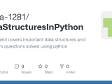 Github Abha 1281 Datastructuresinpython The Project Covers Important