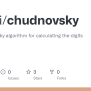 GitHub - Oniani/chudnovsky: The Chudnovsky Algorithm For Calculating ...