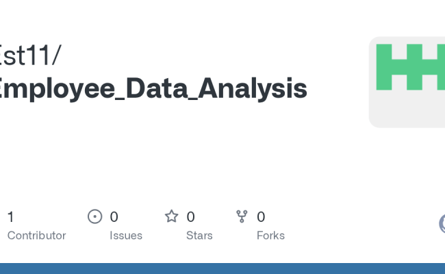 GitHub - Est11/Employee_Data_Analysis