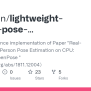 GitHub - Ytai-chn/lightweight-human-pose-estimation.OpenCV: OpenCV Inference Implementation Of ...