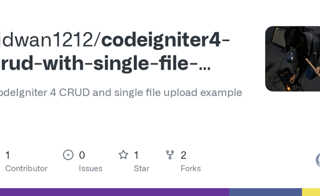 GitHub - Ridwan1212/codeigniter4-crud-with-single-file-upload ...