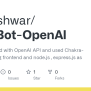 GitHub - Kalkeshwar/ChatBot-OpenAI: A ChatBot Build With OpenAI API And ...