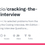 GitHub - Dassencio/cracking-the-coding-interview: Solutions (in C++) To ...