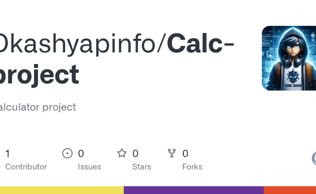 GitHub - Dkashyapinfo/Calc-project: Calculator Project